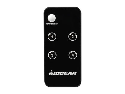 IOGEAR 4K 4-Port HDMI Switch with Remote GHDSW4K4