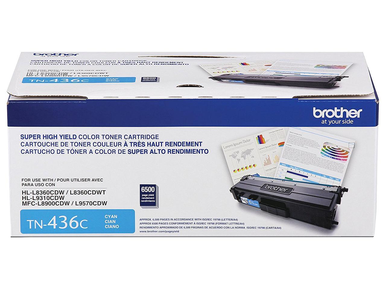 BROTHER INTERNATIONAL CORPORAT TN436C SUPER HIGH YIELD CYAN TONER