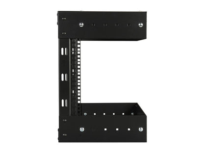 StarTech.com RK812WALLOA 8U Open Frame Wall Mount Equipment Rack - Adjustable Depth