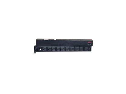 APC Rack Mount PDU, Basic 100V-120V/30A, (10) Outlets, 1U Horizontal Rackmount (AP9560)