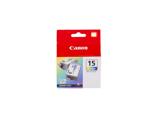 Canon BCI-15 Ink Cartridge - Dual Pack - Black