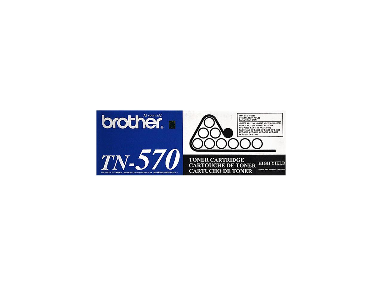 Brother TN570 High Yield Toner Cartridge - Black