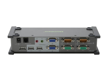 IOGEAR GCS1742 2-Port Dual View KVM Switch w/Audio and USB Peripheral Sharing