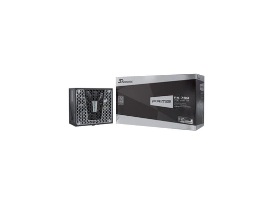 Seasonic PRIME PX-750, 750W 80+ Platinum, Full Modular, Fan Control in Fanless, Silent, and Cooling Mode, 12 Year Warranty, Perfect Power Supply for Gaming and High-Performance Systems, SSR-750PD2.
