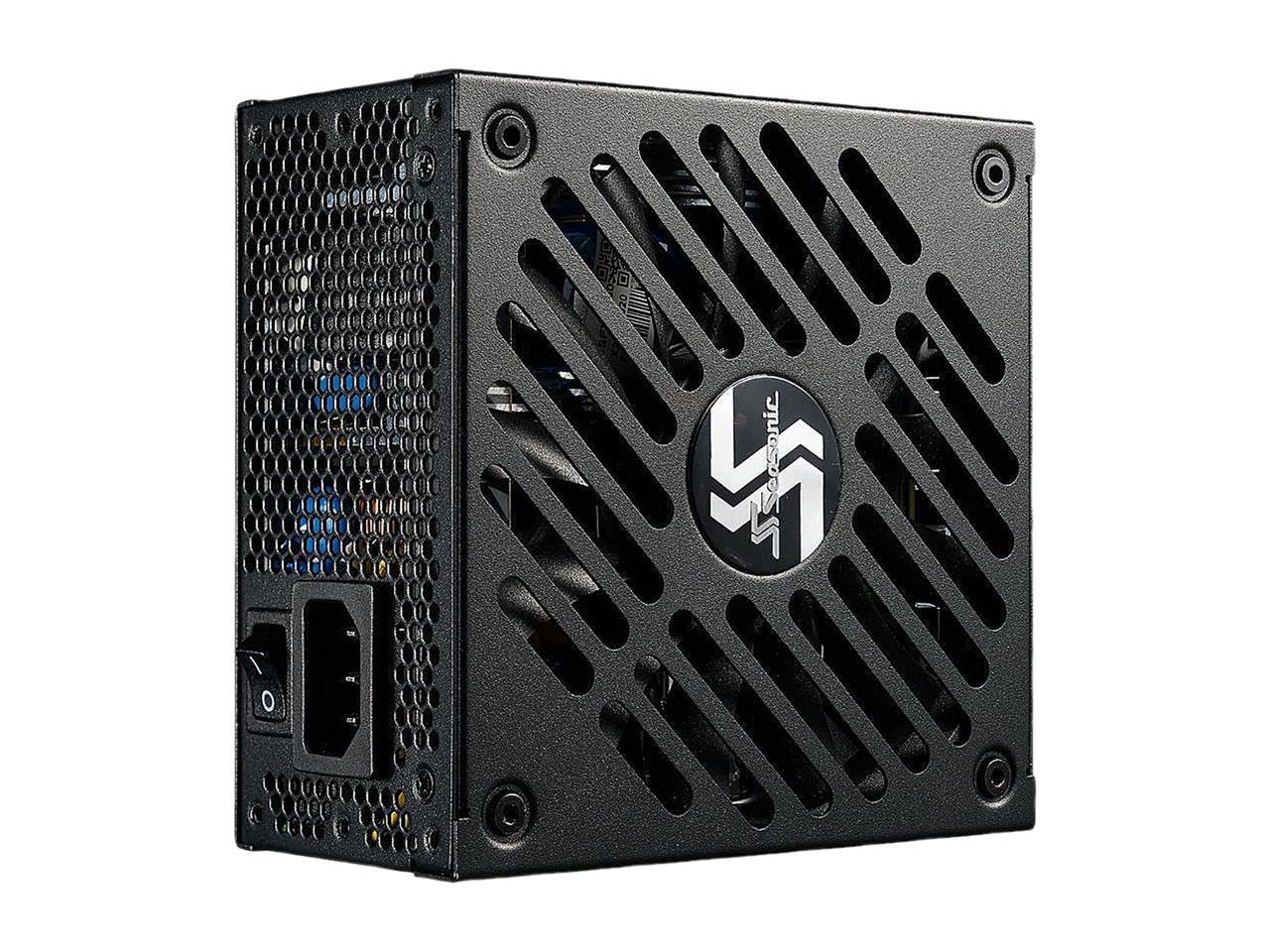 Seasonic FOCUS SGX-500, 500W 80+ Gold, Full-Modular, SFX-L Form Factor, Compact Size, Fan Control in Fanless, Silent, and Cooling Mode, 10 Year Warranty, Power Supply, SSR-500SGX.