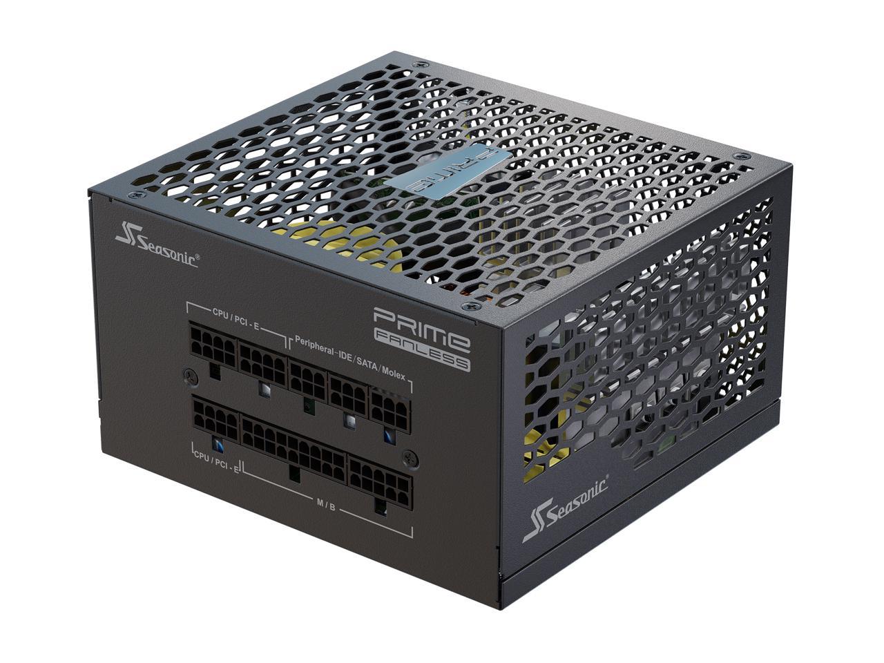 Seasonic PRIME FANLESS PX-450, 450W 80+ Platinum, Full Modular, ATX12V & EPS12V, True Fanless Design, 12 Year Warranty, Perfect Power Supply For Situations That Demand Silence From The Equipment.
