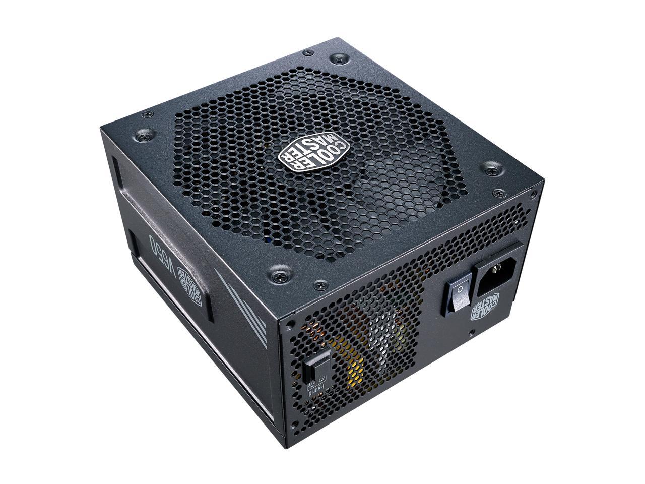 Cooler Master V650 Gold V2 Full Modular, 650W, 80+ Gold Efficiency, Semi-fanless Operation, 16AWG PCIe High-efficiency Cables, 10 Year Warranty