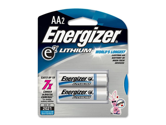 ENERGIZER Ultimate Lithium 1.5V AA Battery, 2-pack