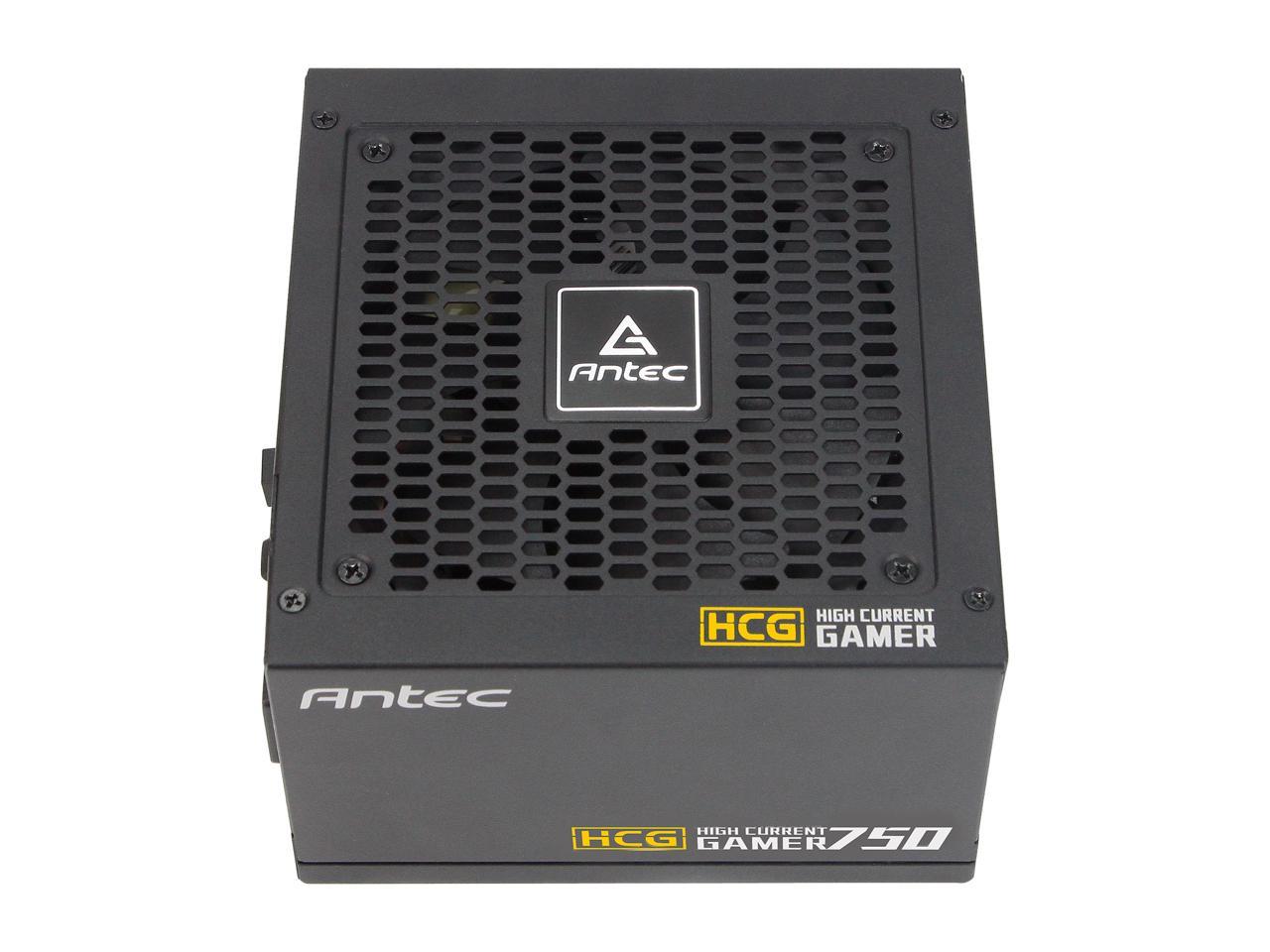 Antec High Current Gamer Series HCG750 Gold, 750W Fully Modular, Full-Bridge LLC and DC to DC Converter Design, Full Japanese Caps, Zero RPM Manager, Compacted Size 140mm, 10 Year Warranty