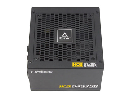 Antec High Current Gamer Series HCG750 Gold, 750W Fully Modular, Full-Bridge LLC and DC to DC Converter Design, Full Japanese Caps, Zero RPM Manager, Compacted Size 140mm, 10 Year Warranty