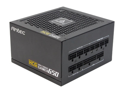 Antec High Current Gamer Series HCG650 Gold, 650W Fully Modular, Full-Bridge LLC and DC to DC Converter Design, Full Japanese Caps, Zero RPM Manager, Compacted Size 140mm, 10 Year Warranty