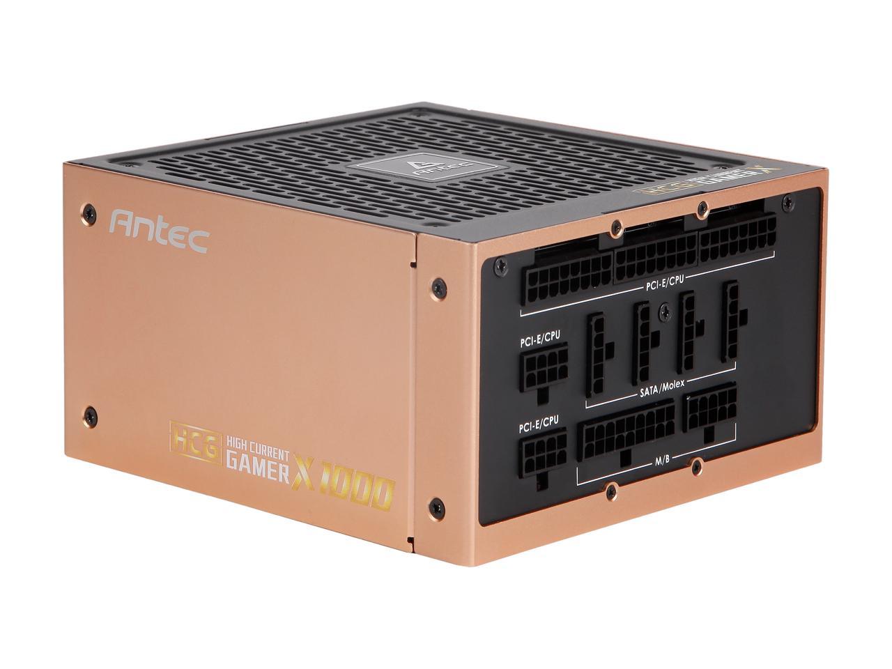 ANTEC High Current Gamer Series HCG1000 Extreme, 1000W Fully Modular, Full-Bridge LLC and DC to DC Converter Design, Full Japanese Caps, PhaseWave Design, 10 Year Warranty