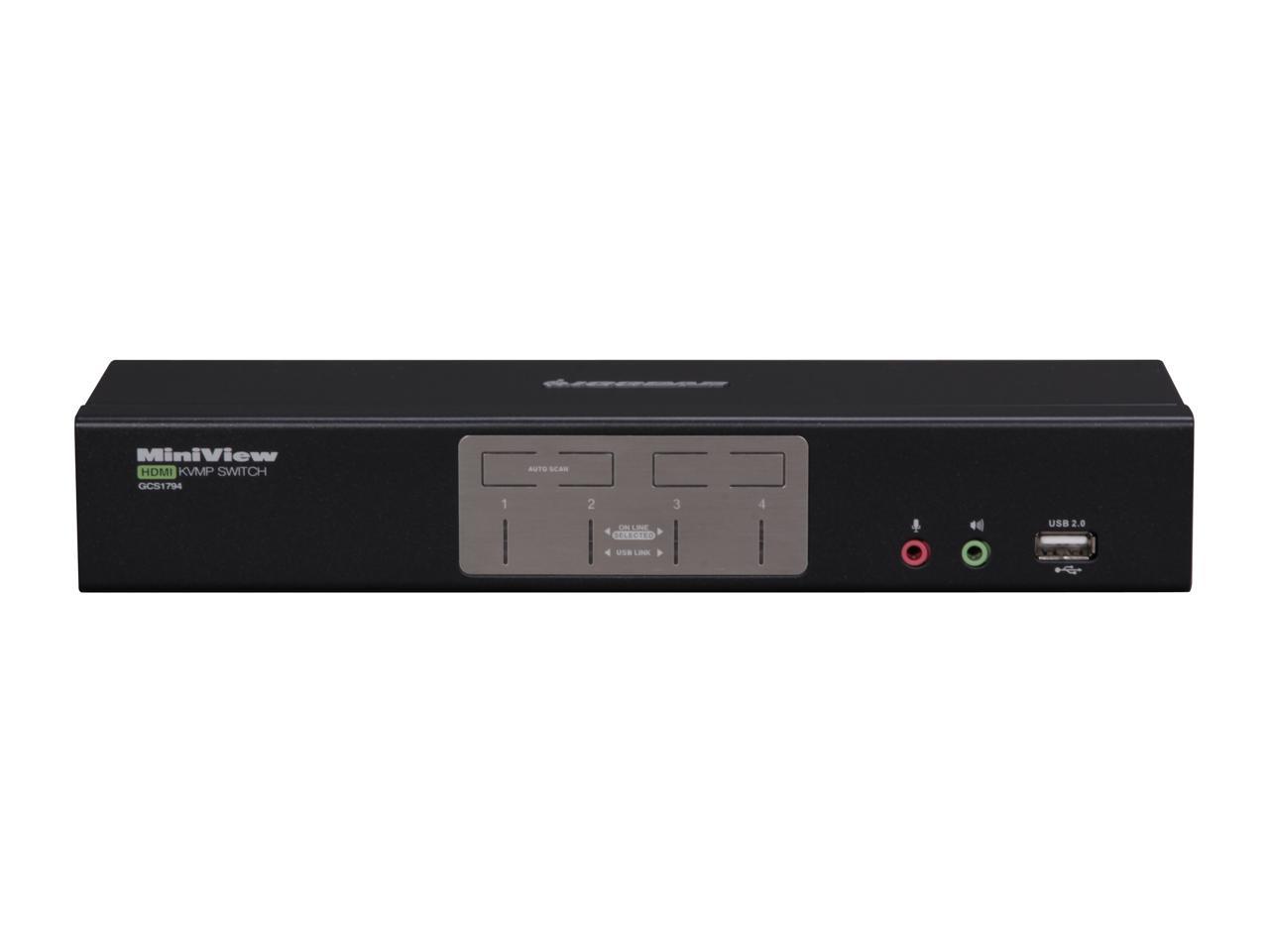 IOGEAR GCS1794 4-Port HDMI Multimedia KVMP Switch with Audio