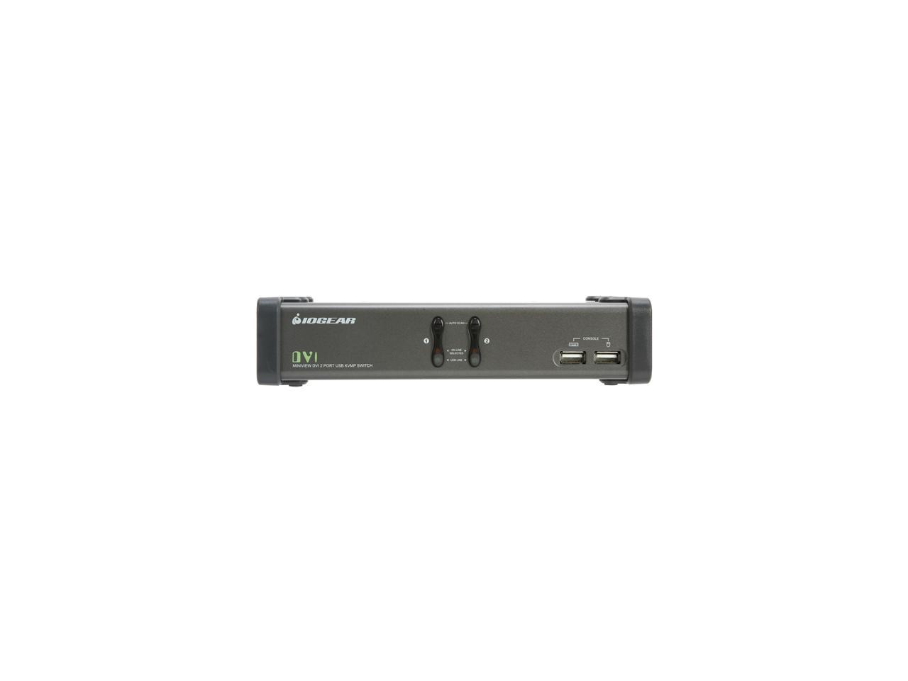 IOGEAR GCS1102 2-Port DVI KVMP Switch w/ Cables