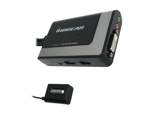 IOGEAR GCS932UB 2-Port USB DVI KVM with Audio and Mic.