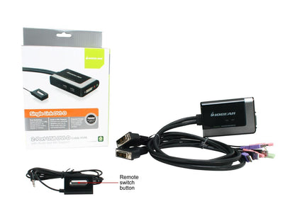 IOGEAR GCS932UB 2-Port USB DVI KVM with Audio and Mic.