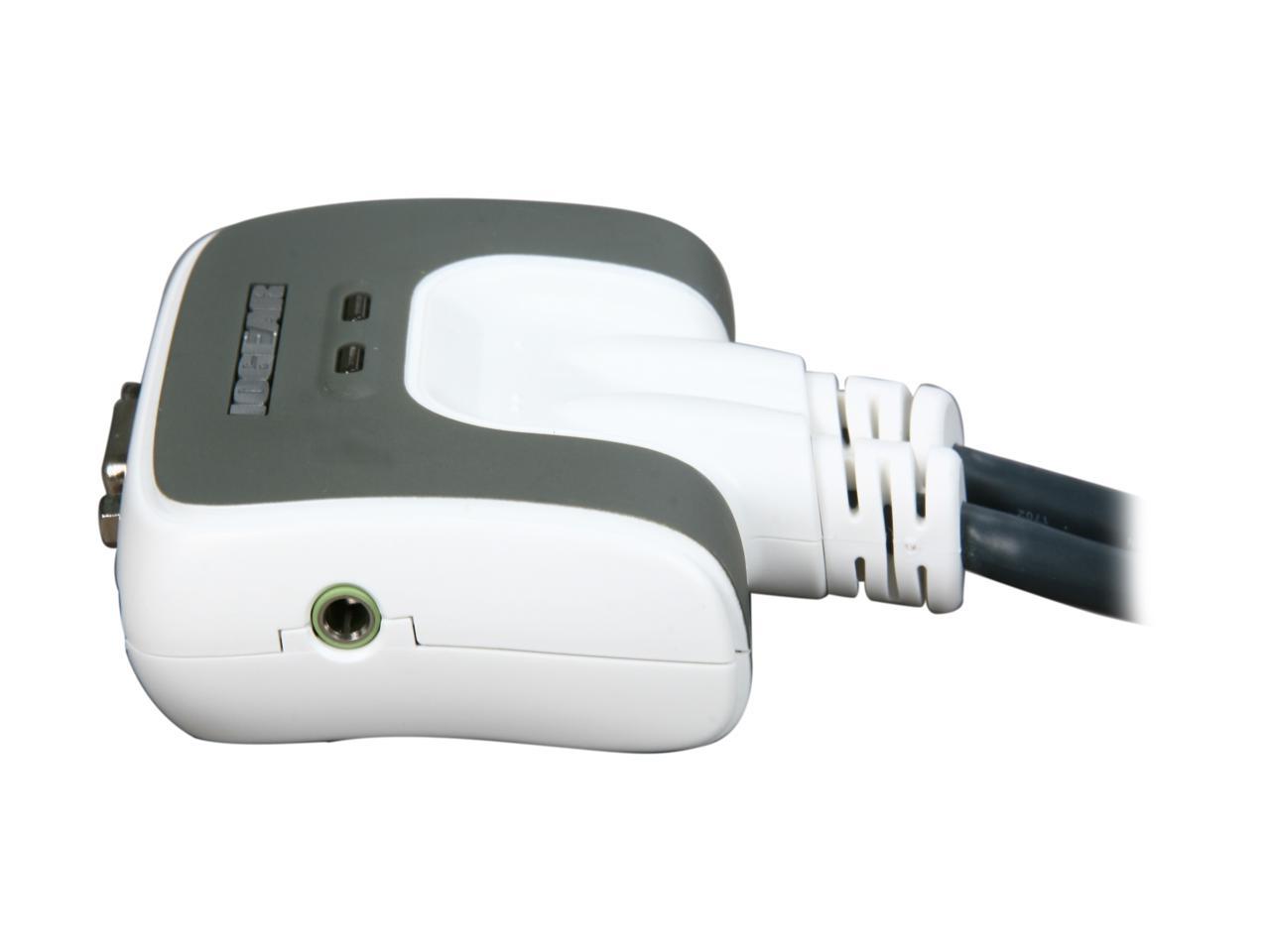 IOGEAR GCS632UW6 MiniView Micro USB PLUS 2-Port KVM Switch