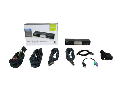 IOGEAR GCS1642 2-Port Dual View Dual Link DVI KVMP Switch with Audio