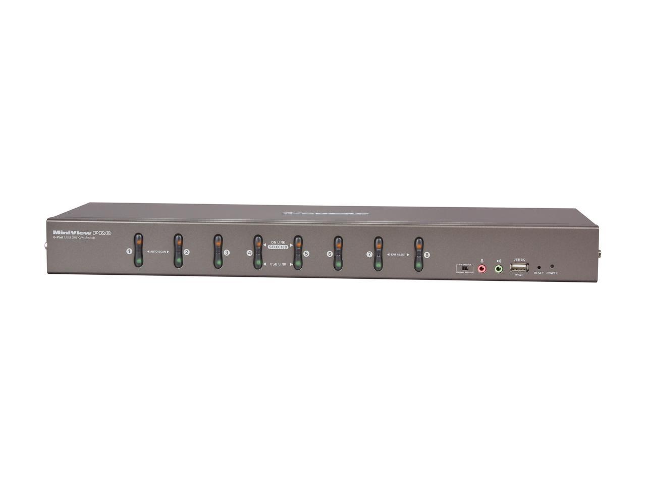 IOGEAR GCS1108 8-Port DVI KVMP Switch with VGA Support