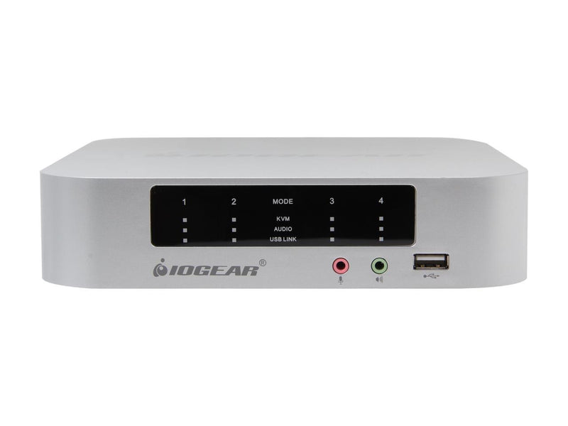 IOGEAR GCS1924 4-port DualView Mini DisplayPort KVMP Switch with Peripheral Sharing