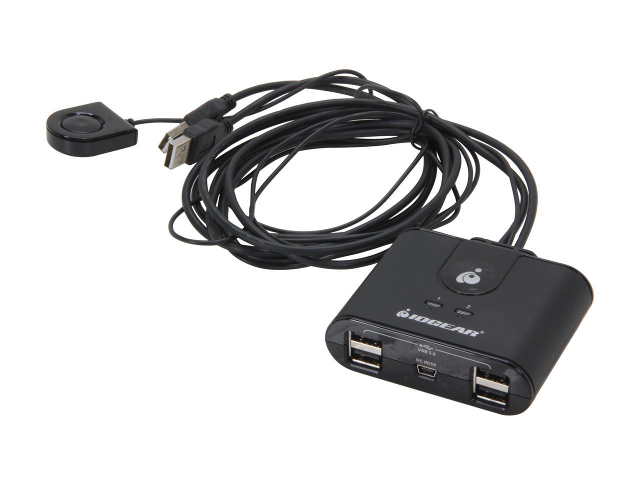 IOGEAR GUS402 2 x 4 USB 2.0 Peripheral Sharing Switch