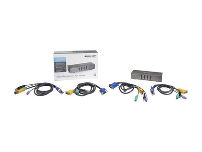 IOGEAR GCS1724 4 Port VGA KVM Switch w/ PS2 & USB