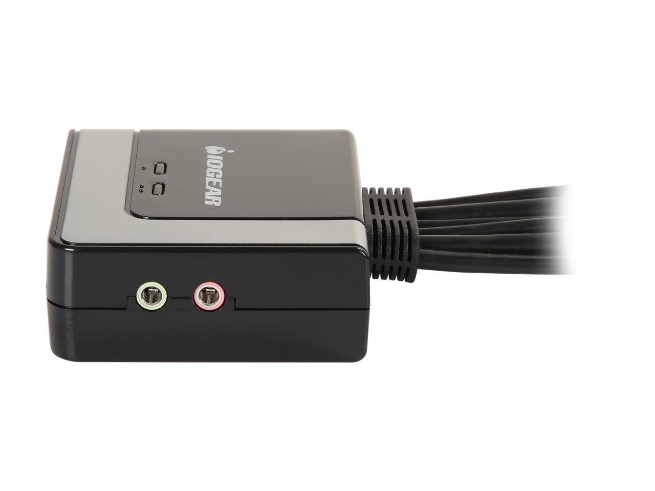 IOGEAR GCS62HMDPKIT 2-Port HDMI and Mini DisplayPort Cable KVM Kit with Audio