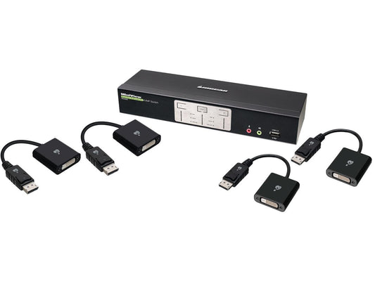 IOGEAR GCS1642DPKIT 2-Port Dual-Link Dual View DVI and DisplayPort KVMP Kit (TAA Compliant)