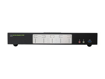 IOGEAR GCS1944 4-Port 4K Dual View DisplayPort KVMP with USB 3.0 Hub and Audio (TAA)