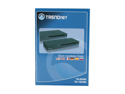 TRENDnet TK-804R 8-Port USB+PS/2 Rack Mount KVM Switch w/ OSD