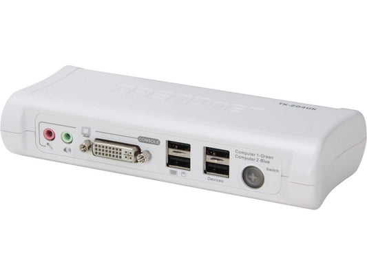 TRENDnet TK-204UK 2-Port DVI USB KVM Switch with Audio Kit