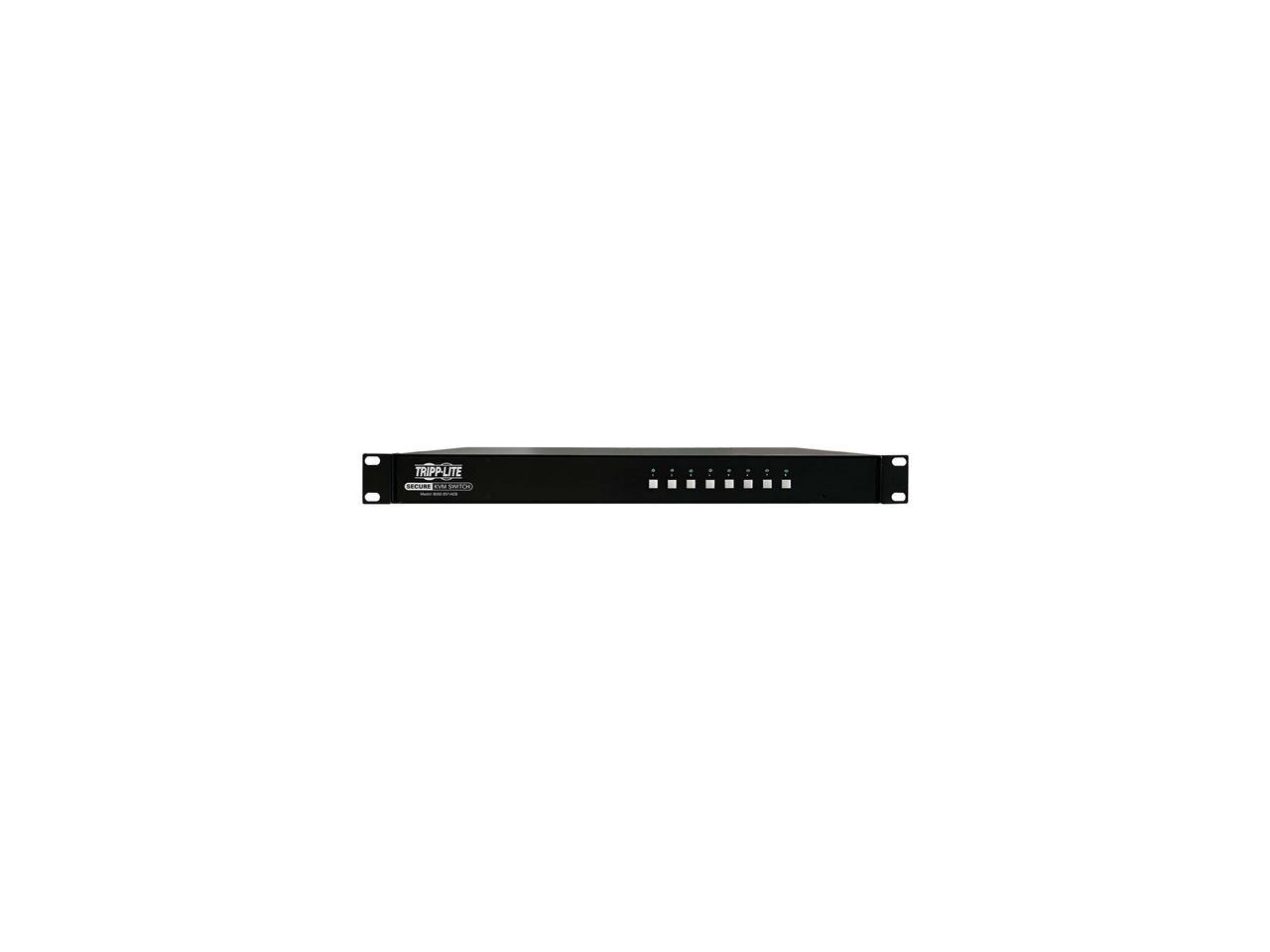 Tripp Lite 8 Port Secure KVM Switch, DVI to DVI, Single Monitor, NIAP PP3.0 Certified, Audio, Common Access Card, TAA-Compliant (B002-DV1AC8)