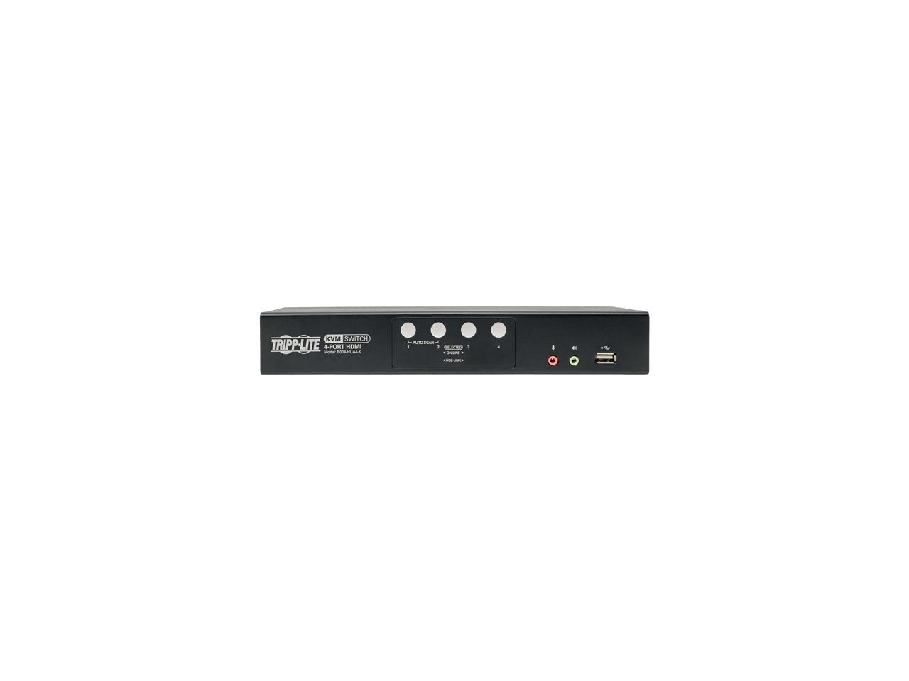 Tripp Lite 4-Port HDMI/USB KVM Switch with Audio/Video and USB Peripheral Sharing