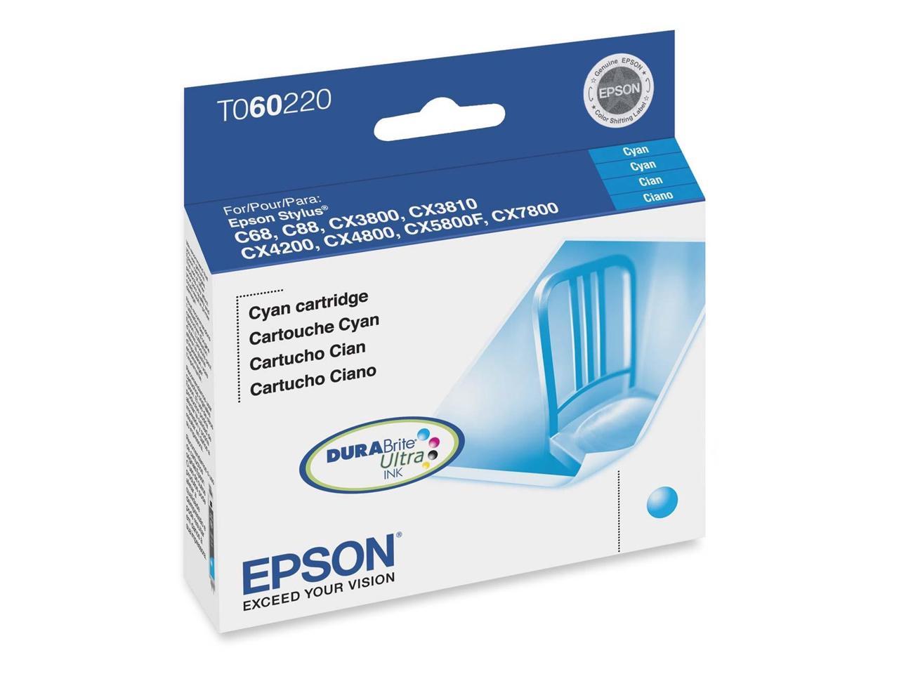 EPSON 60 (T060220) Ink Cartridges Cyan