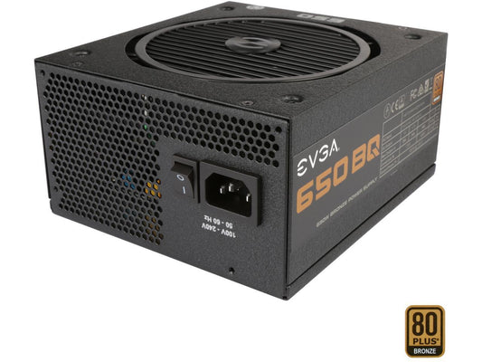 EVGA 650 BQ 110-BQ-0650-V1 80+ BRONZE 650W Semi Modular Includes FREE Power On Self Tester Power Supply