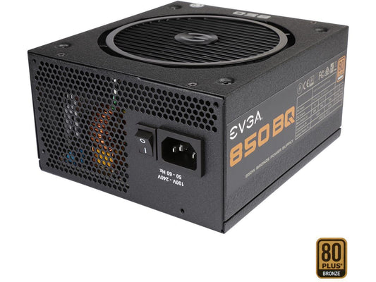 EVGA 850 BQ 110-BQ-0850-V1 80+ BRONZE 850W Semi Modular Includes FREE Power On Self Tester Power Supply