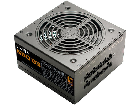 EVGA 650 B3, 80 Plus BRONZE 650W, Fully Modular, EVGA ECO Mode, Compact 150mm Size, Power Supply 220-B3-0650-V1