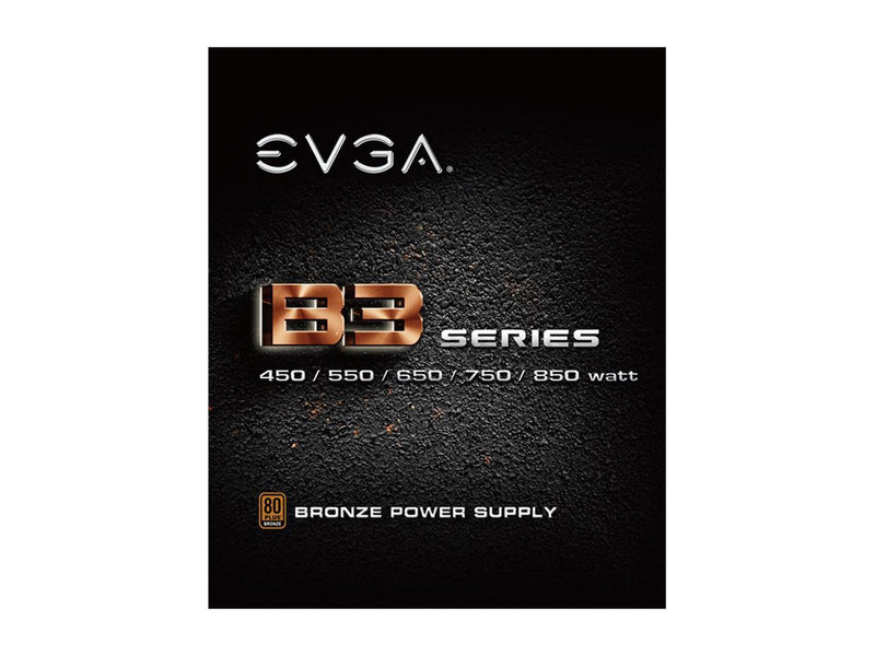 EVGA 750 B3, 80 Plus BRONZE 750W, Fully Modular, EVGA ECO Mode,Compact 160mm Size, Power Supply 220-B3-0750-V1