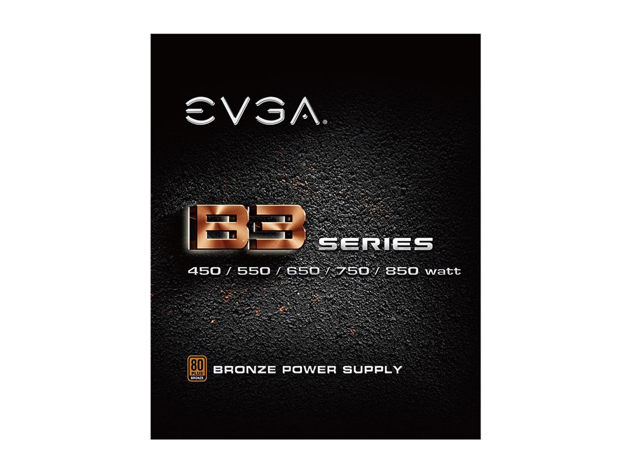 EVGA 850 B3, 80 Plus BRONZE 850W, Fully Modular, EVGA ECO Mode, Compact 160mm Size, Power Supply 220-B3-0850-V1