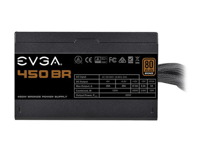 EVGA 450 BR 100-BR-0450-K1 450W ATX12V / EPS12V 80 PLUS BRONZE Certified Non-Modular Power Supply