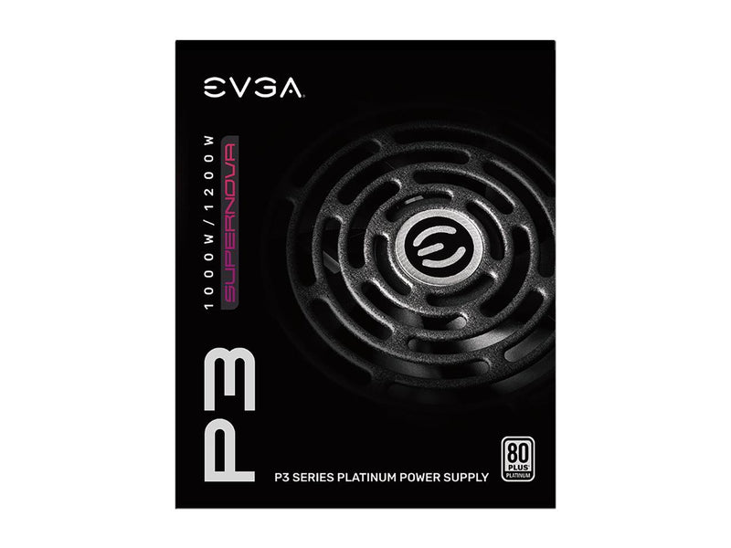 EVGA SuperNOVA P3 220-P3-1200-X1 1200W ATX12V / EPS12V 80 PLUS PLATINUM Certified Full Modular Active PFC Power Supply
