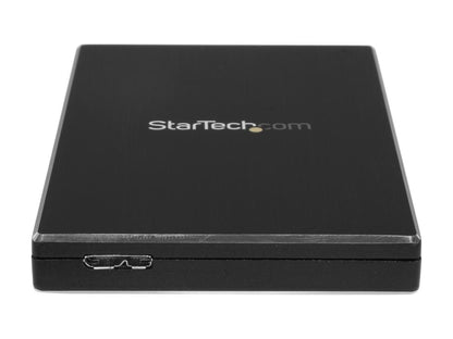 StarTech.com SAT2510BU32 Aluminum 2.5" Black SATA SuperSpeed SSD SATA Hard Drive Enclosure