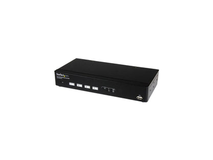 StarTech SV431DVIUDDM 4 Port USB DVI KVM Switch with DDM Fast Switching Technology and Cables