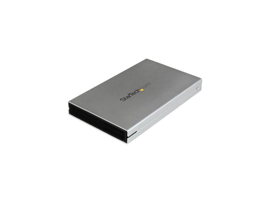 StarTech S251SMU33EP 2.5" External Hard Drive Enclosure - Supports UASP - eSATAp or USB 3.0 - Aluminum - eSATA Enclosure - SSD/HDD