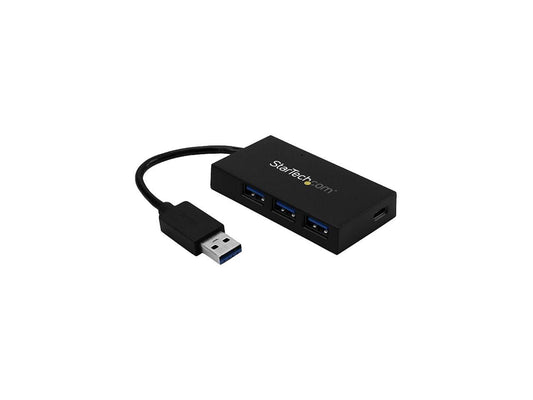 StarTech HB30A3A1CFB 4 Port USB Hub - USB 3.0 - USB A to 3 x USB A and 1 x USB C - USB Port Expander - USB Port Hub - Laptop USB Hub
