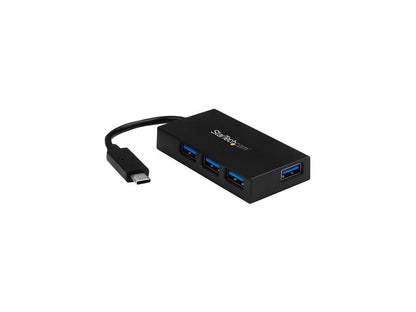 StarTech HB30C4AFS 4 Port USB C Hub - C to 4 x A - USB 3.0 Hub - 4 Port USB Hub with Power Adapter - USB C to USB Adapter - USB Multiport Hub