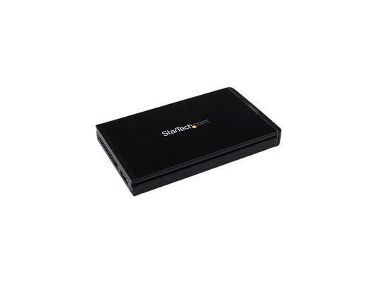 StarTech S251BU31REMD USB C Hard Drive Enclosure - 2.5 inch SSD HDD - works with S251BU31REM - Black Aluminum - USB 3.1 10Gbps - Height up to 9.5mm