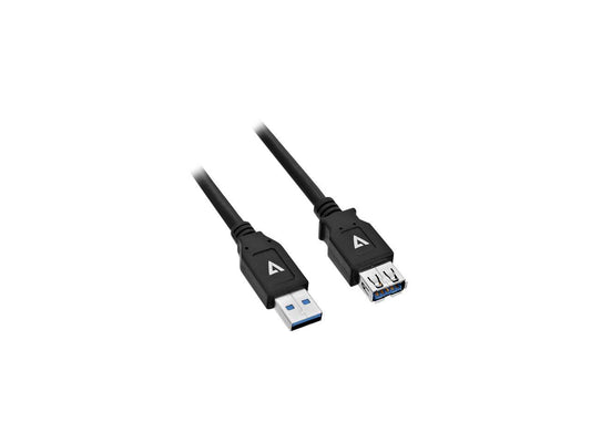 V7-CABLES V7U3.0EXT-2M-BLK-1E 6.6FT BLACK USB3.0A EXT CABLE