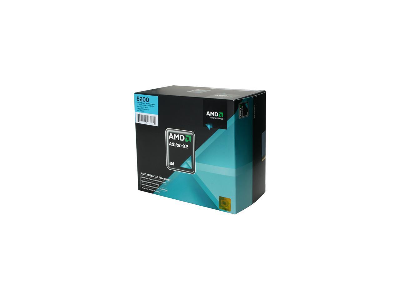 AMD Athlon 64 X2 5200 Brisbane Dual-Core 2.7 GHz Socket AM2 65W ADO5200DOBOX Processor