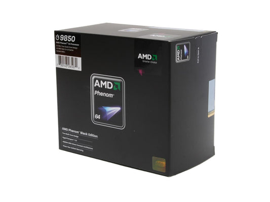 AMD Phenom 9850 Black Edition Quad-Core 2.5 GHz Socket AM2+ 125W HD985ZXAGHBOX Processor